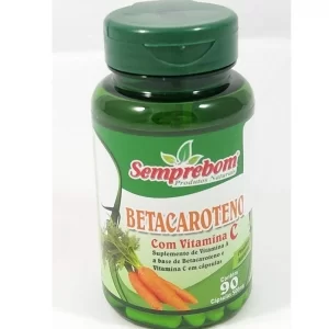 Betacaroteno com Vitamina C 500mg 90 Capsulas SempreBom