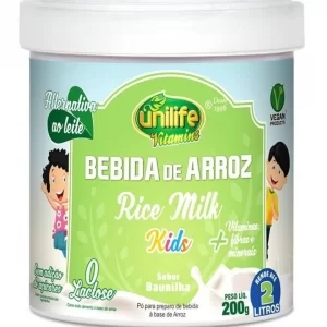 Bebida de Arroz Rice Milk Kids Baunilha 200g Unilife