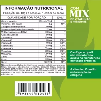 Natumais Colágeno Tipo 2, Condroitina + Ac. Hialurônico 200g