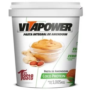 Pasta de Amendoim Integral Coco Protein 1,005kg VITAPOWER