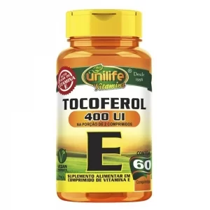 Vitamina E Tocoferol 1000mg 60 Comp Unilife