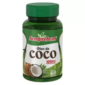 Óleo De Coco 1000mg 60 Capsulas Semprebom