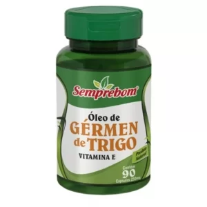 Óleo De Germen Trigo Vitamina E 250mg 90 Capsulas Semprebom