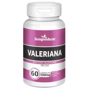 Valeriana 500mg 60 Capsulas Semprebom