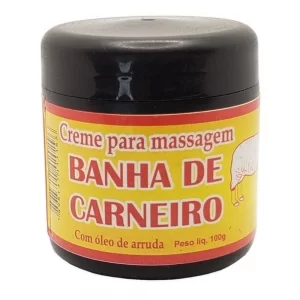 Creme Para Massagem Banha De Carneiro 100g Super Natural