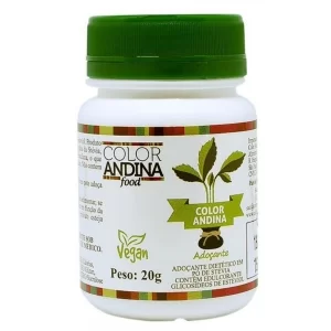 Adoçante Diétetico Stevia Sem Resido Amargo 20g Color Andina