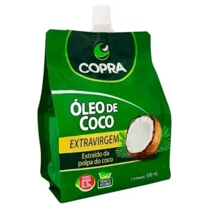 Óleo De Coco Extra Virgem 500ml Stand Pouch Copra