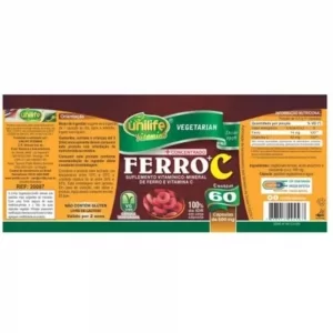 Ferro +c 500mg 60 Caps Unilife