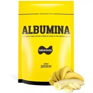 Albumina Proteína 500g Sabor Banana Naturovos