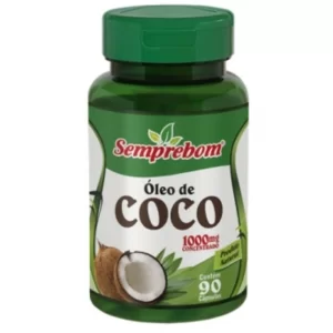 Óleo De Coco 1000mg 90 Capsulas Semprebom 