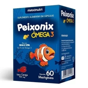 Peixonix Omega 3 400mg 60cps Cereja Maxinutri