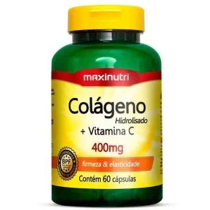 Colágeno Mais Vitamina C 400mg 60cps Maxinutri